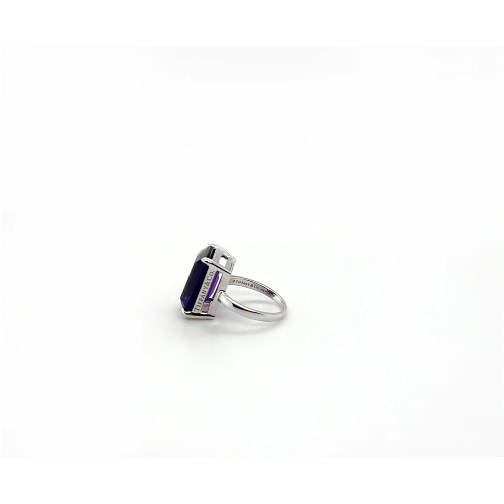 Amethyst Ring with Silver Band